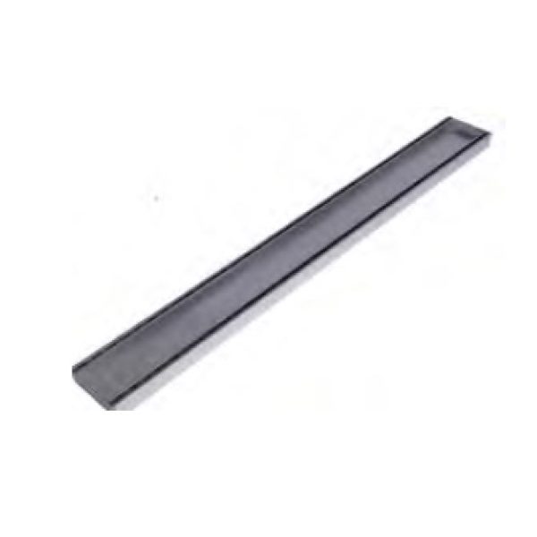 Aluminum linear drain tile insert style silk silver Everdry